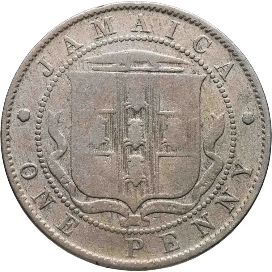Ямайка 1 пенни (penny) 1905, реверс