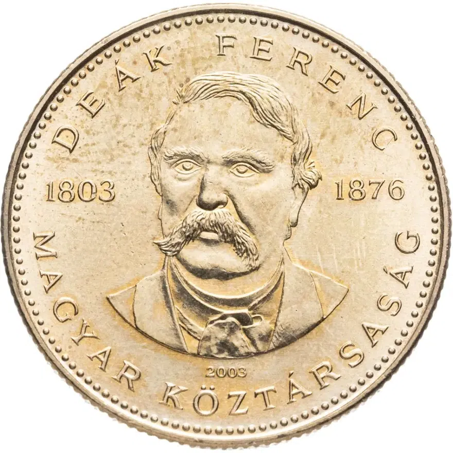 Венгрия 20 форинтов (forint) 2003  200 лет со дня рождения Ференца Деака