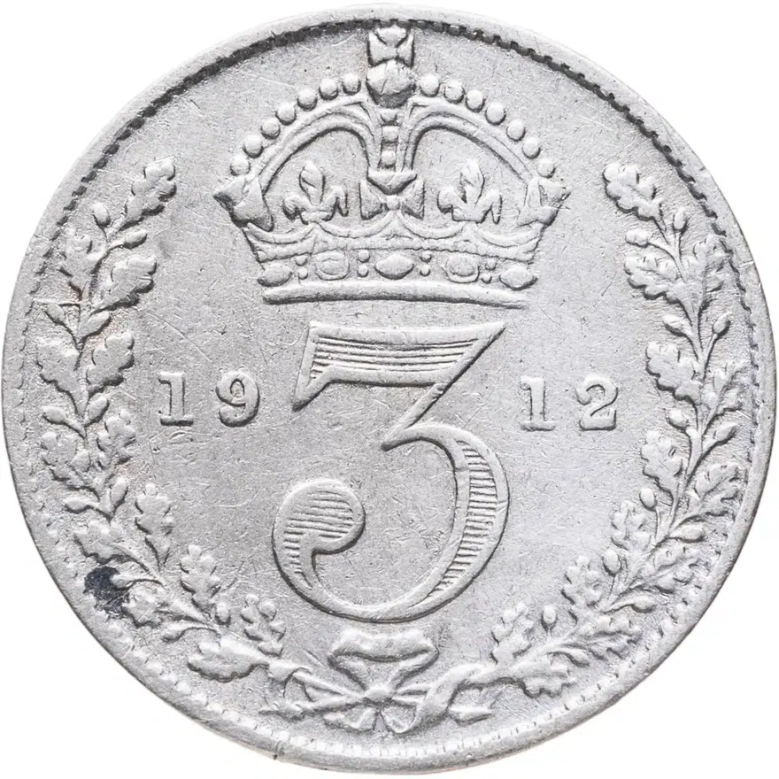 Великобритания 3 пенса (pence) 1912