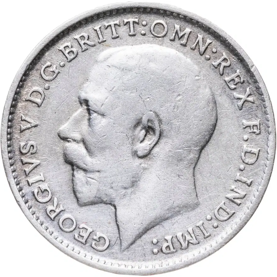 Великобритания 3 пенса (pence) 1912, реверс