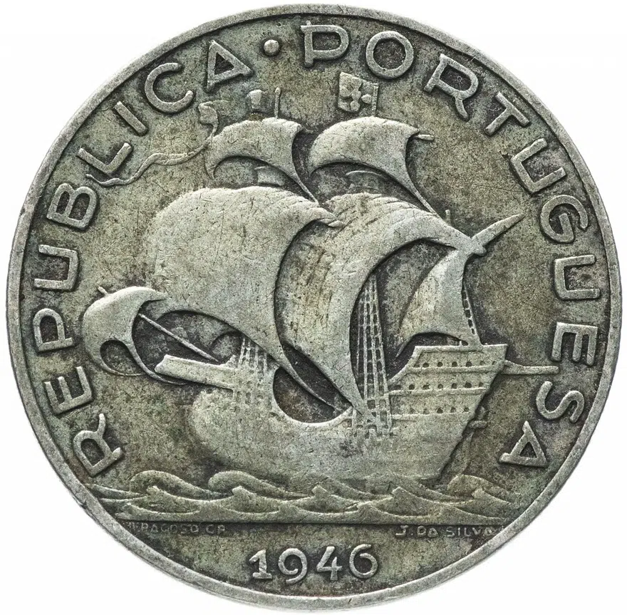 Португалия 5 эскудо (escudos) 1946, аверс