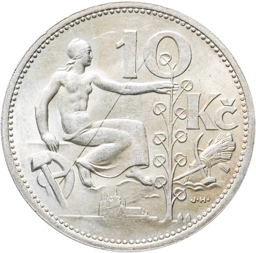 Чехословакия 10 крон (korun) 1932