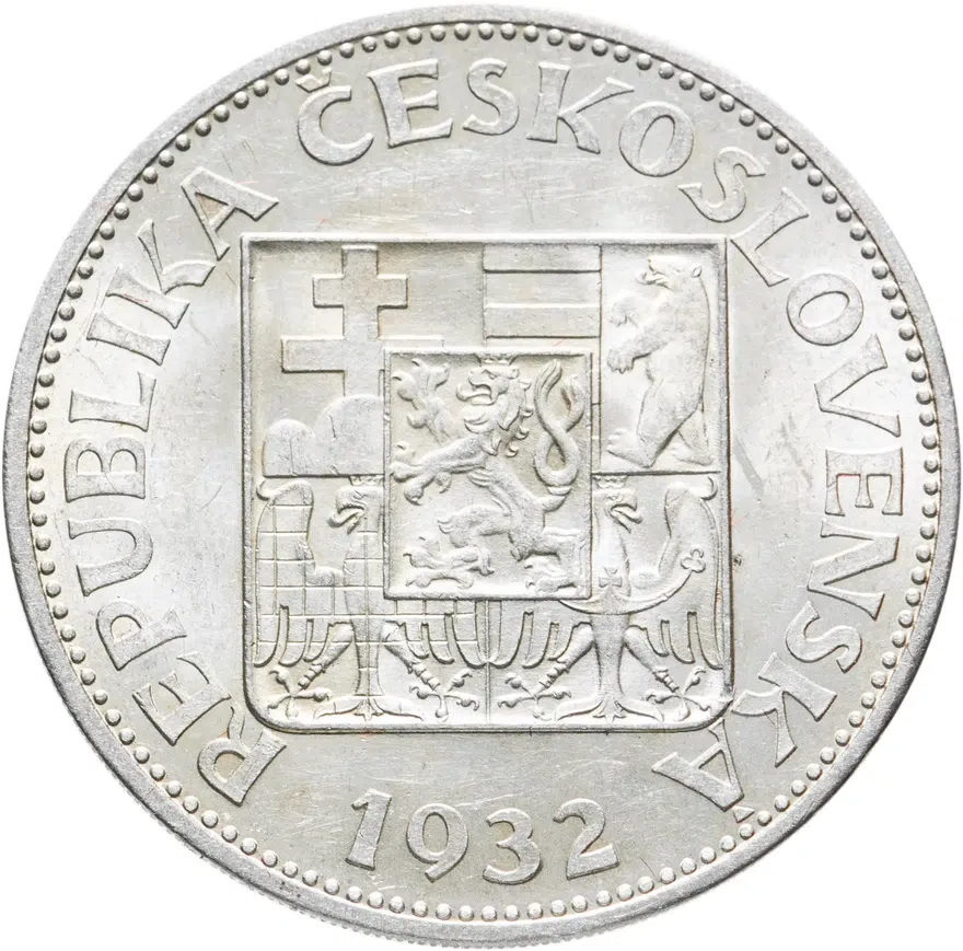 Чехословакия 10 крон (korun) 1932, реверс