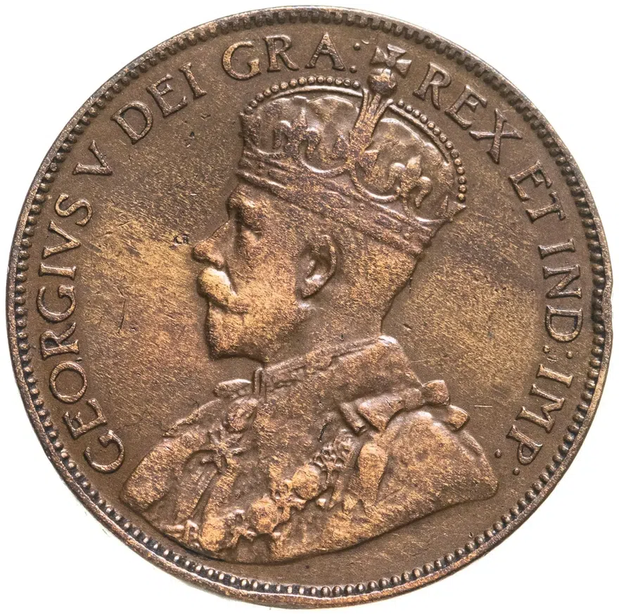 Ньюфаундленд 1 цент (cent) 1929, реверс