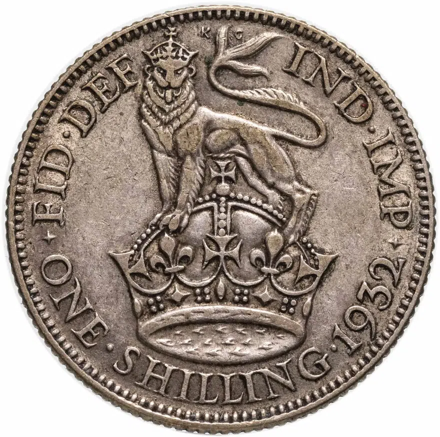 Великобритания 1 шиллинг (shilling) 1932, реверс