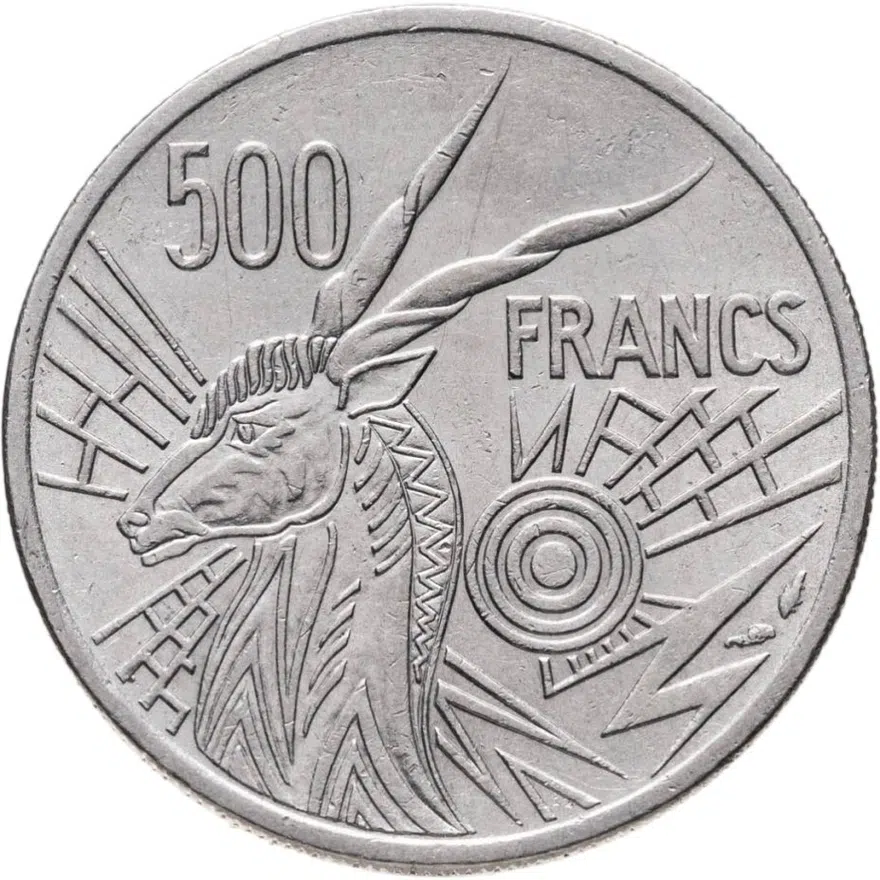 Центральная Африка (BEAC) 500 франков (francs) 1982