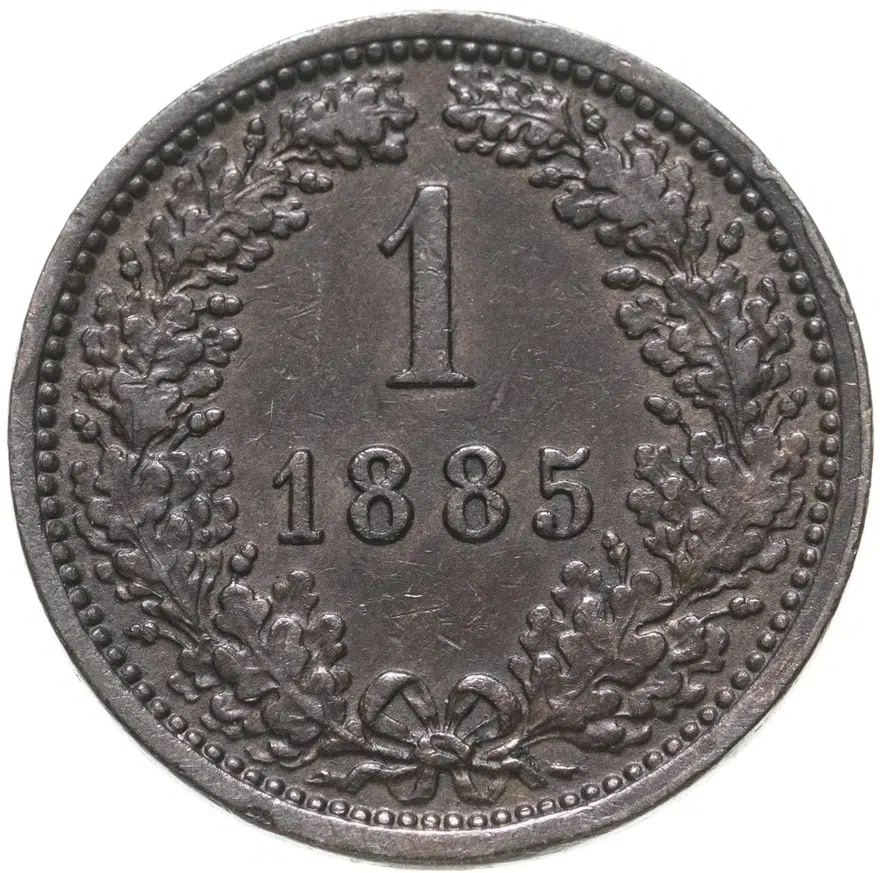 Австрия 1 крейцер (kreuzer) 1885, аверс