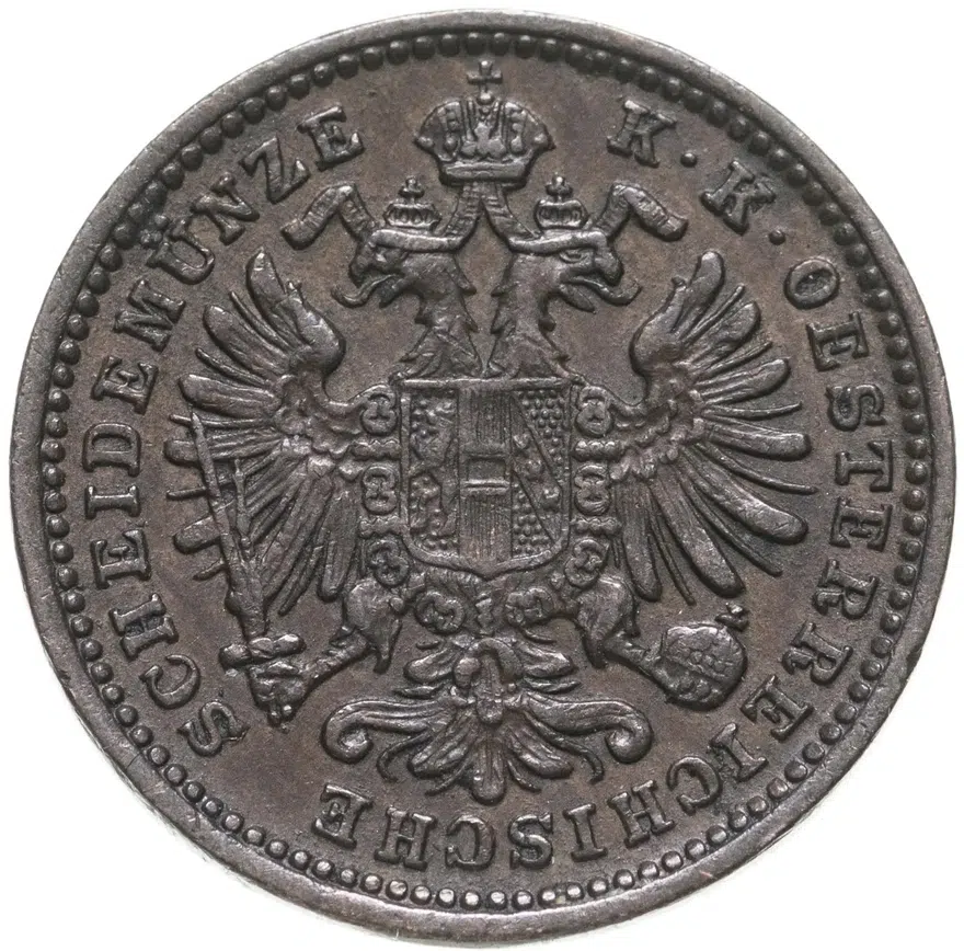 Австрия 1 крейцер (kreuzer) 1885, реверс
