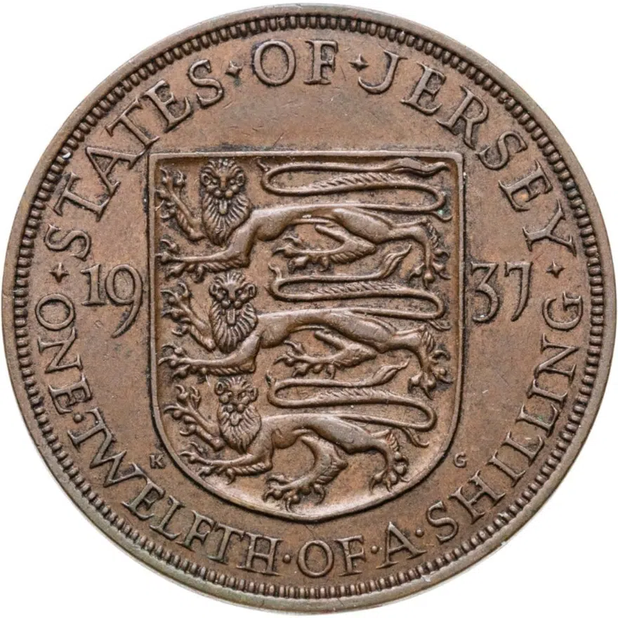 Джерси 1/12 шиллинга (shilling) 1937