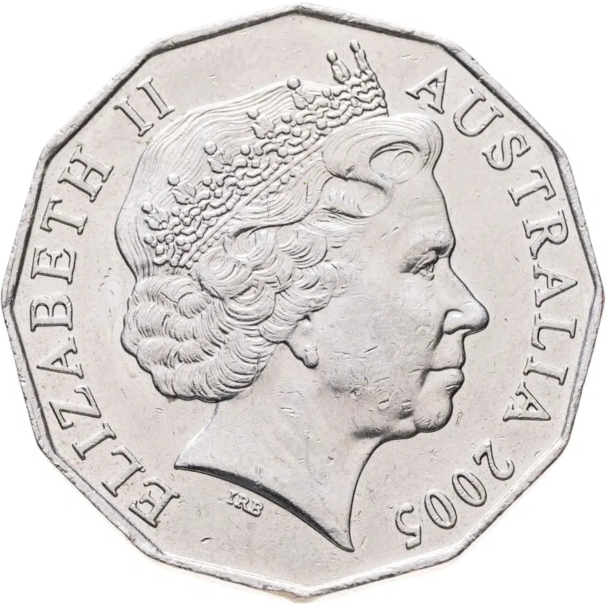 Австралия 50 центов (cents) 2005  XVIII Игры Содружества, реверс