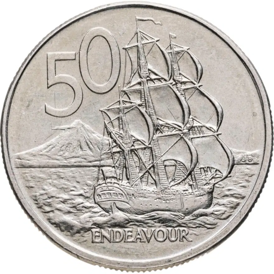 Новая Зеландия 50 центов (cents) 1988