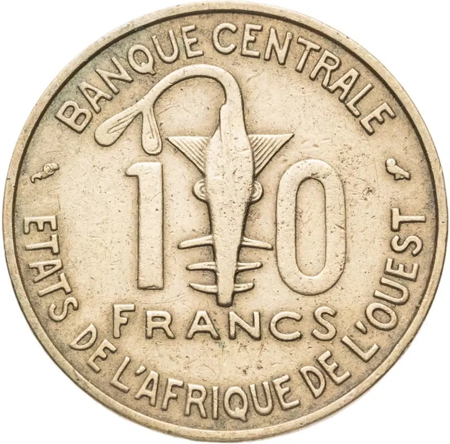 Западная Африка (BCEAO) 10 франков (francs) 1968