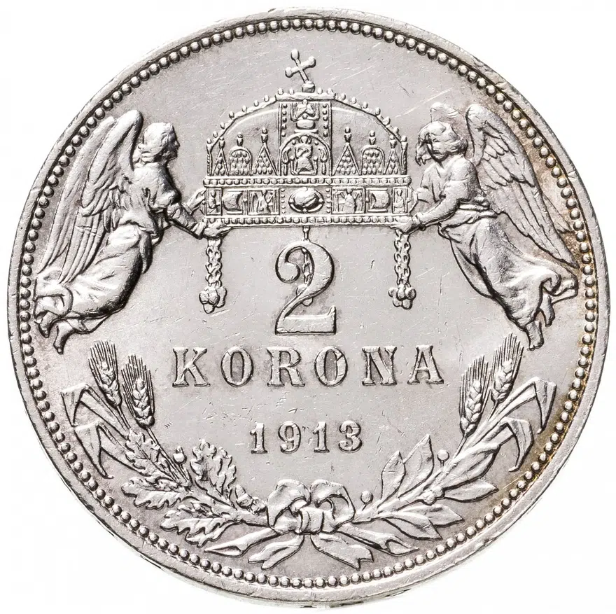 Венгрия 2 кроны (corona) 1913, реверс