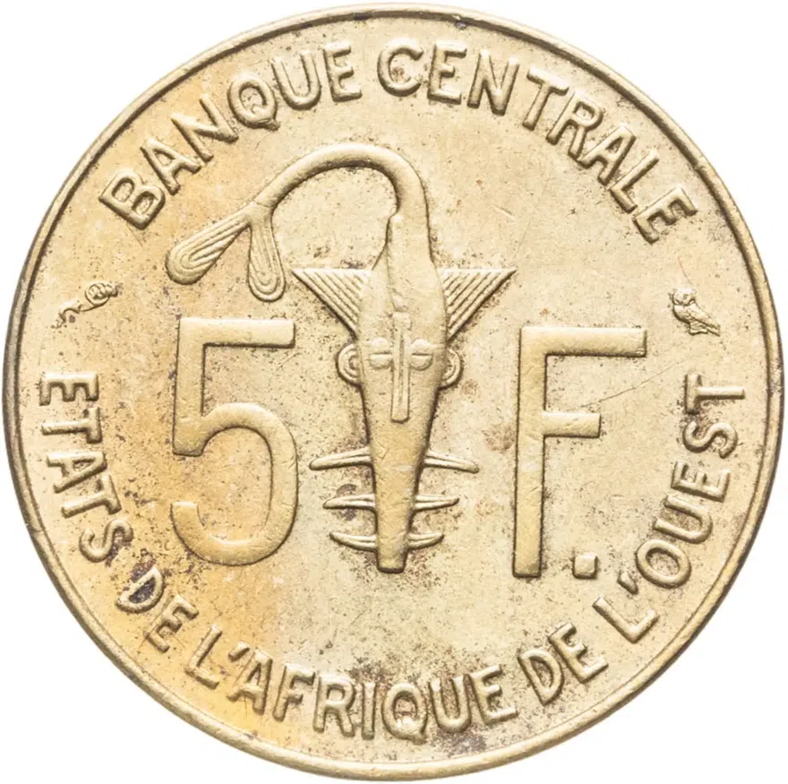 Западная Африка (BCEAO) 5 франков (francs) 1967