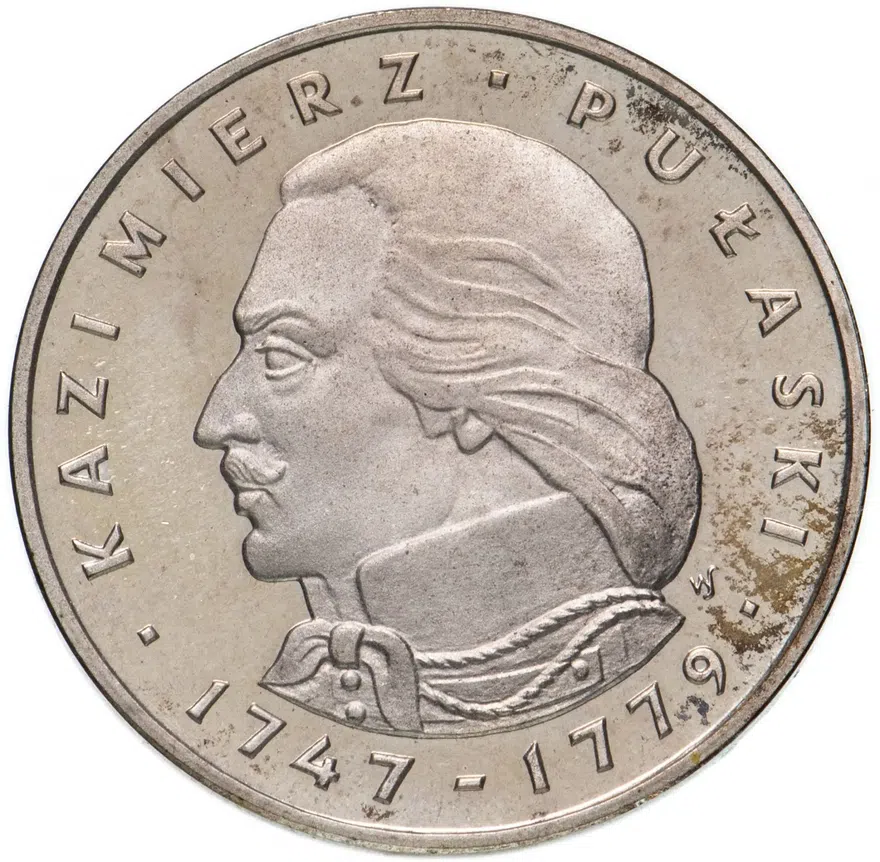 Польша 100 злотых (zlotych) 1976 года "Казимир Пулавский", реверс