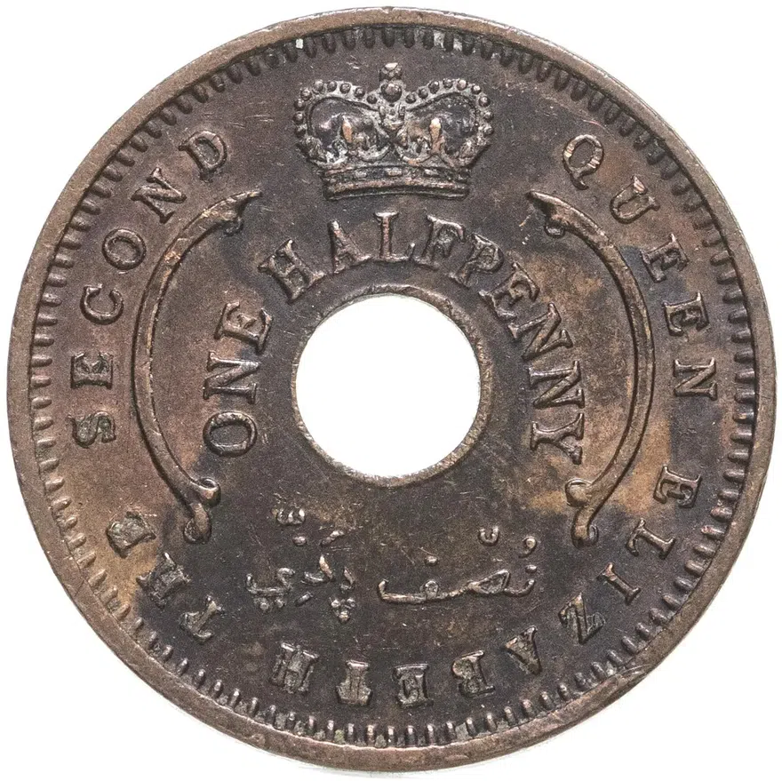 Нигерия 1/2 пенни (penny) 1959, реверс