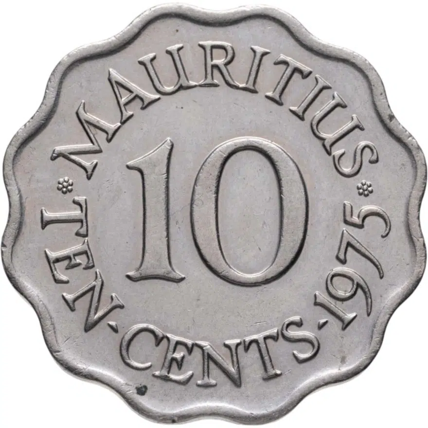 Маврикий 10 центов (cents) 1975