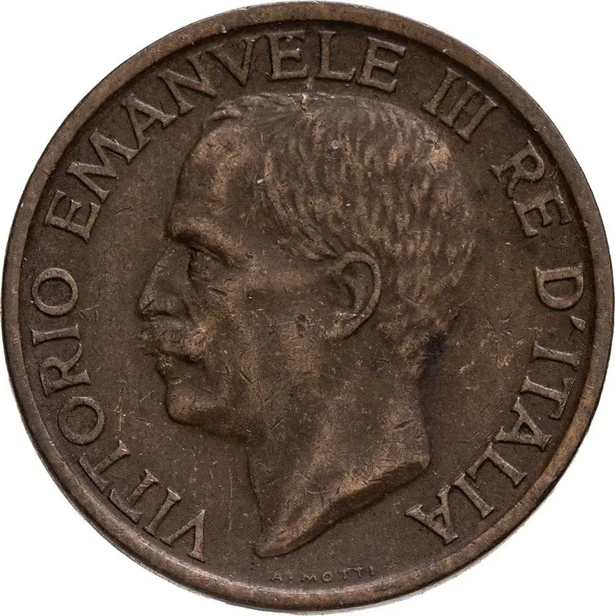 Италия 10 чентезимо (centesimi) 1922, аверс