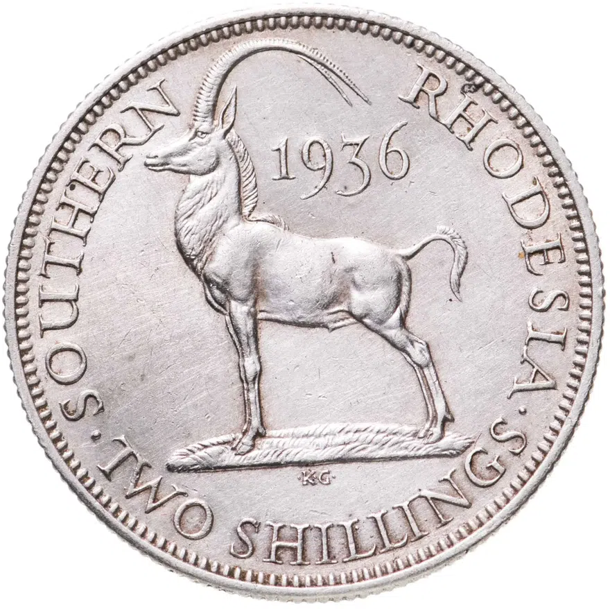 Южная Родезия 2 шиллинга (shilling) 1936