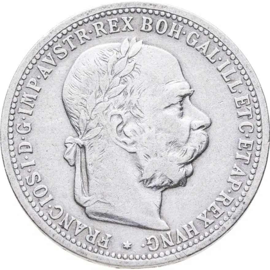Австрия 1 крона (crown) 1898, реверс