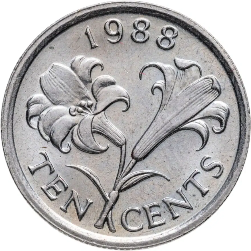 Бермудские острова 10 центов (cents) 1988