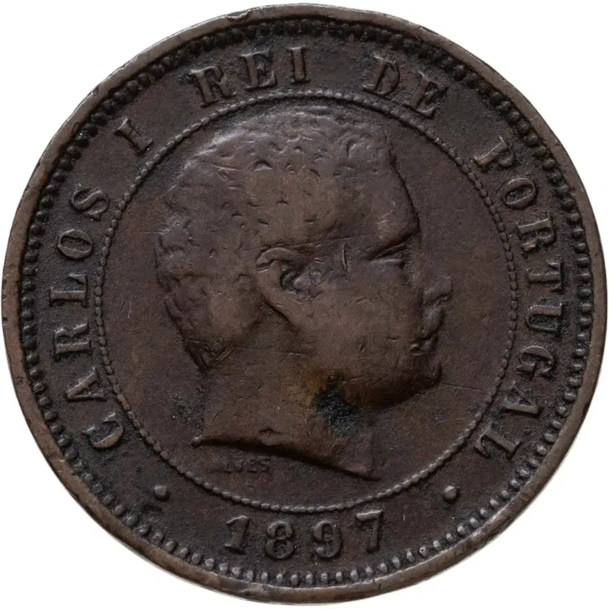 Португалия 5 реалов (рейс, reis) 1897