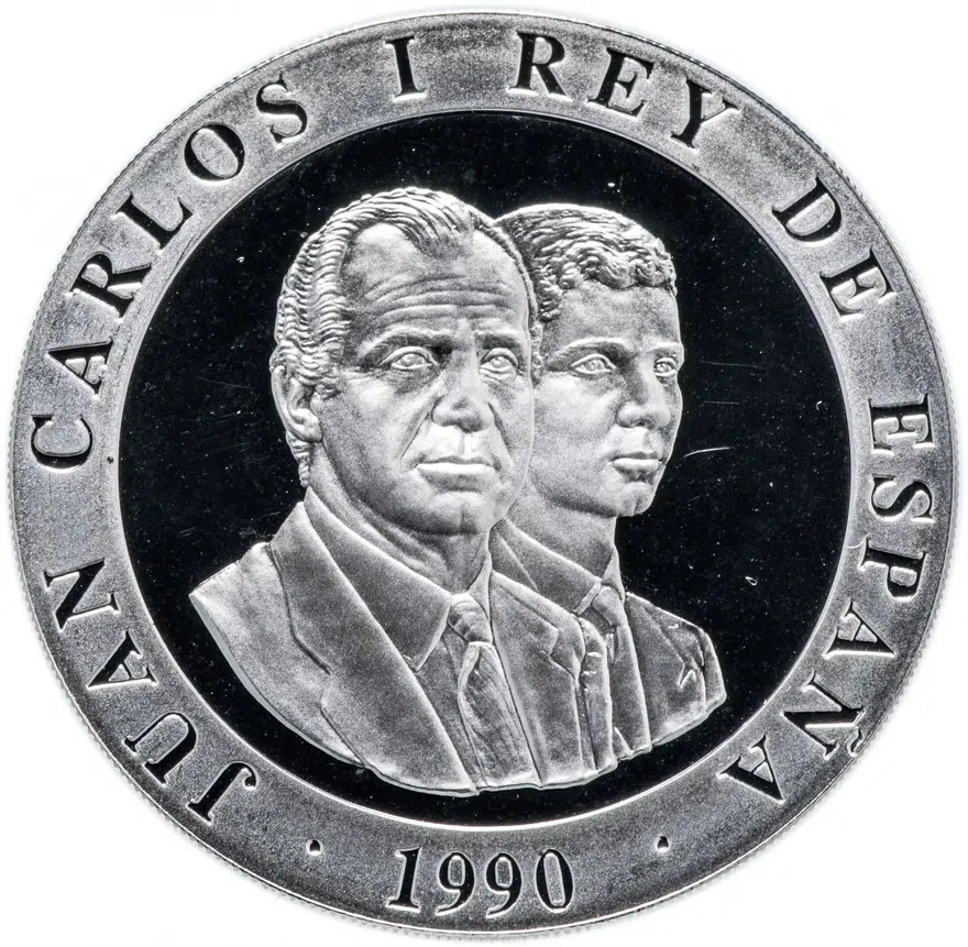 Испания 2000 песет (pesetas) 1990 "XXV Летние Олимпийские игры, Барселона 1992 - бегун", реверс