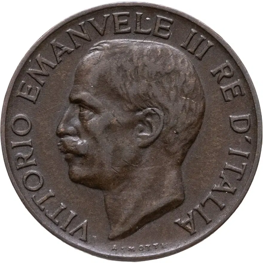 Италия 5 чентезимо (centesimi) 1935, реверс
