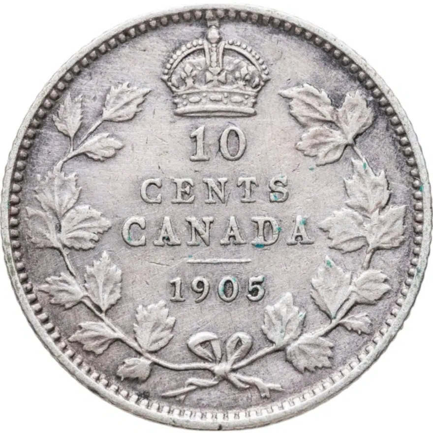Канада 10 центов (cents) 1905