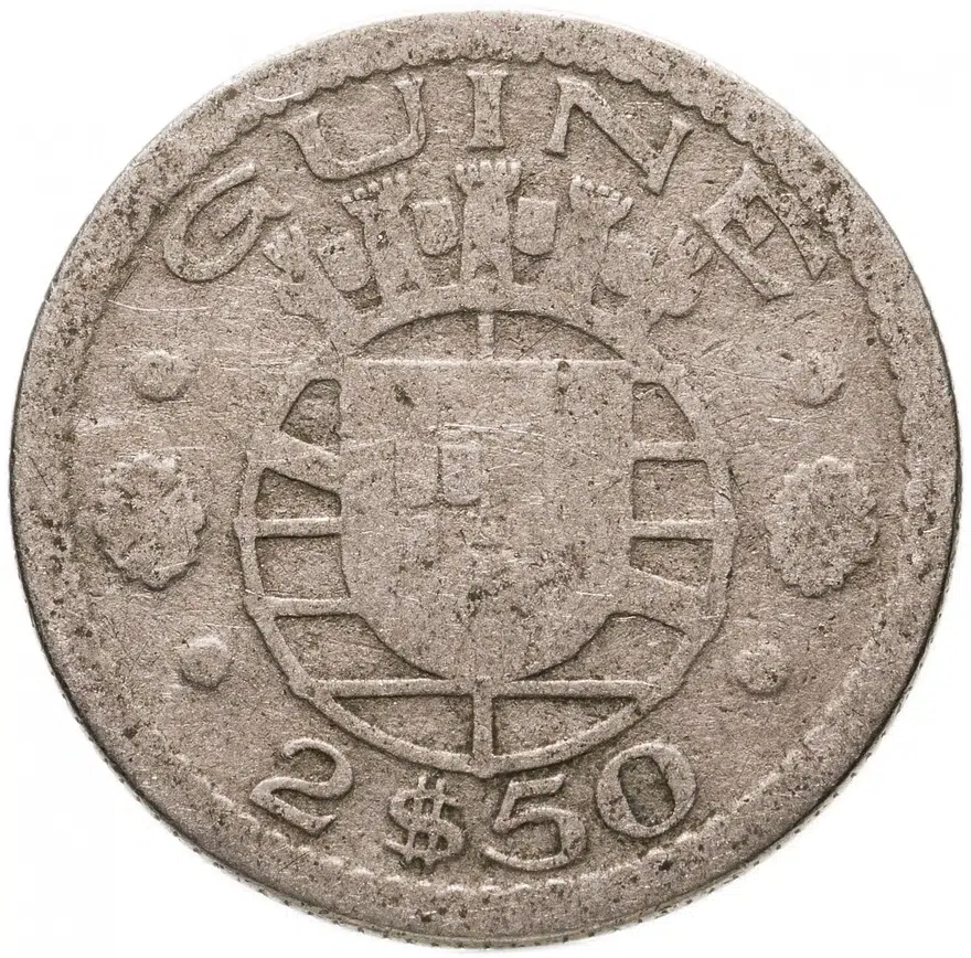 Гвинея-Бисау (колония Португалии) 2,5 эскудо 1952, реверс