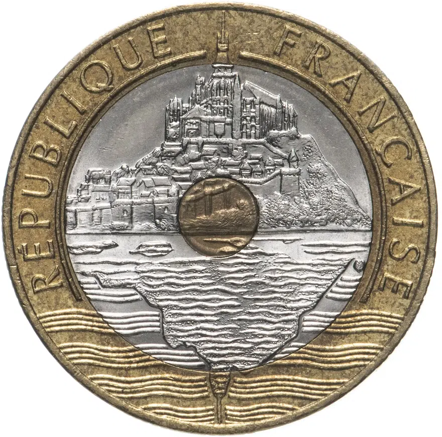 Франция 20 франков (francs) 1995, аверс