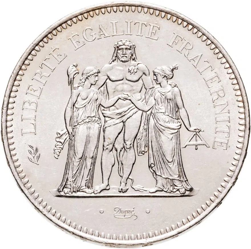Франция 50 франков (francs) 1977
