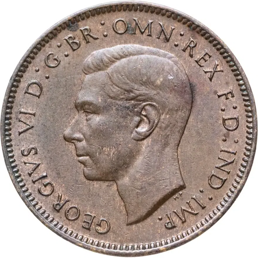 Великобритания 1 фартинг (farthing) 1948, реверс