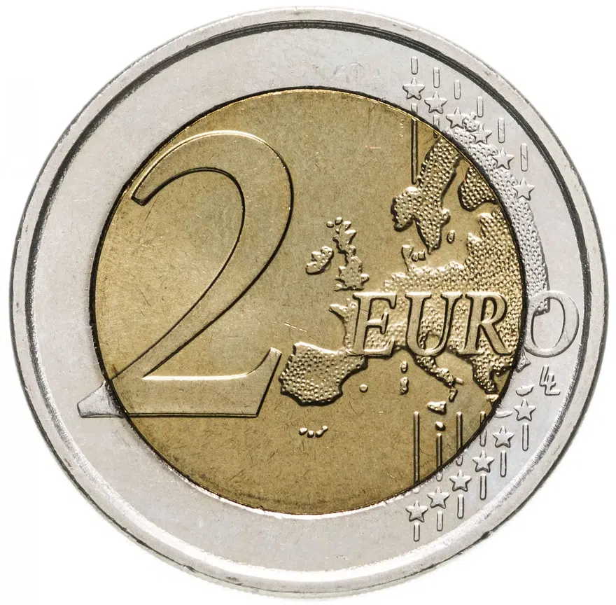 Греция 2 евро 2009 "10 лет Экономическому и валютному союзу", реверс