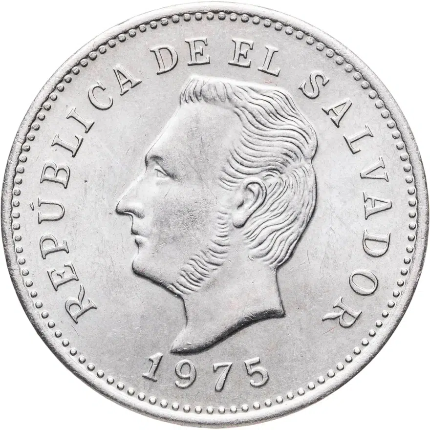 Сальвадор 10 сентаво (centavos) 1975, реверс