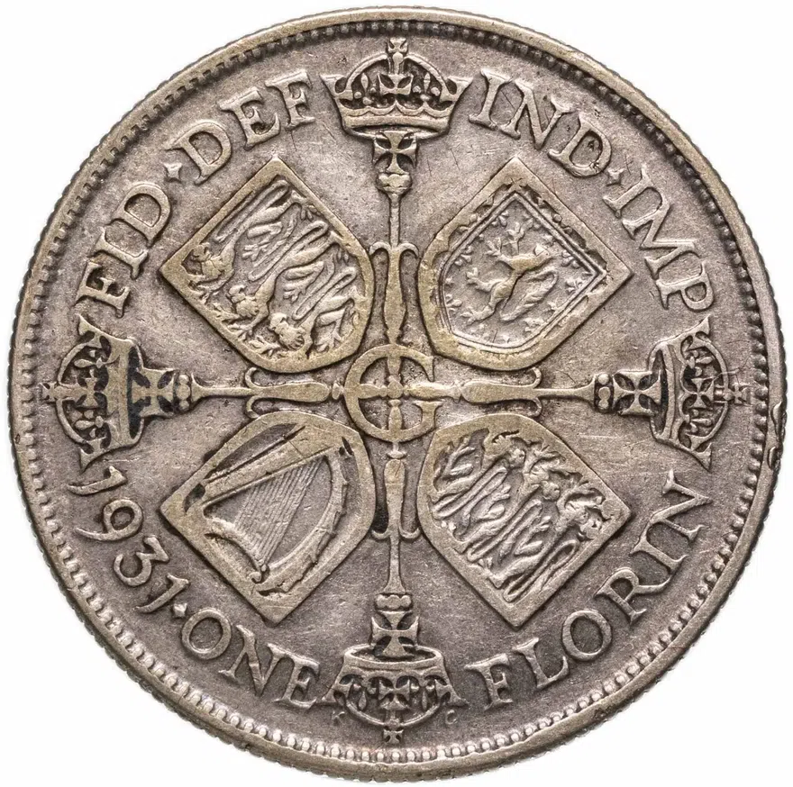 Великобритания 2 шиллинга (флорин, shillings) 1931, реверс