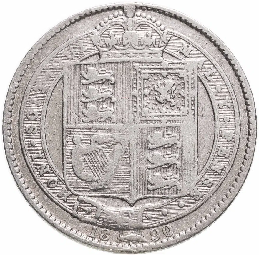 Великобритания 1 шиллинг (shilling) 1890