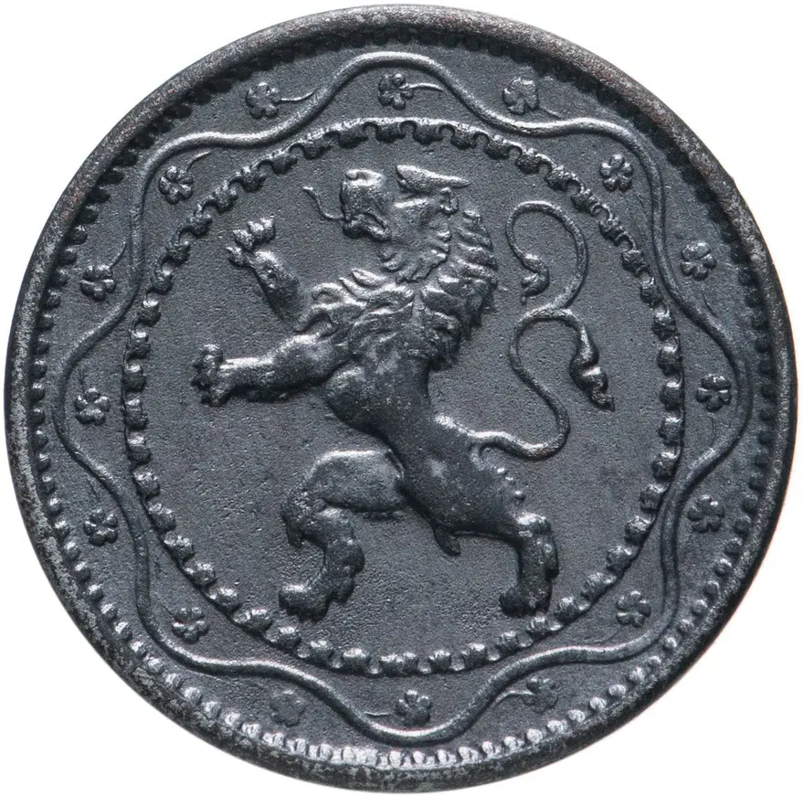 Бельгия 5 сантимов (centimes) 1916, реверс