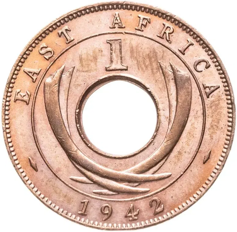 Британская Восточная Африка 1 цент (cent) 1942 Без отметки монетного двора
