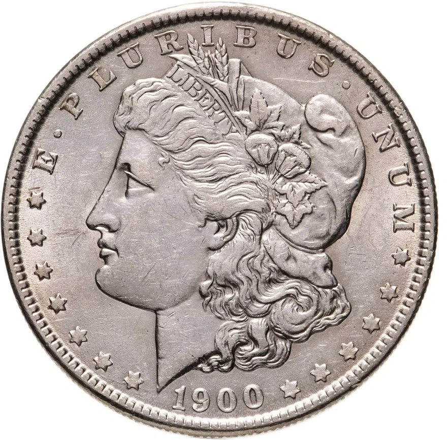 США 1 доллар 1900 "O", аверс