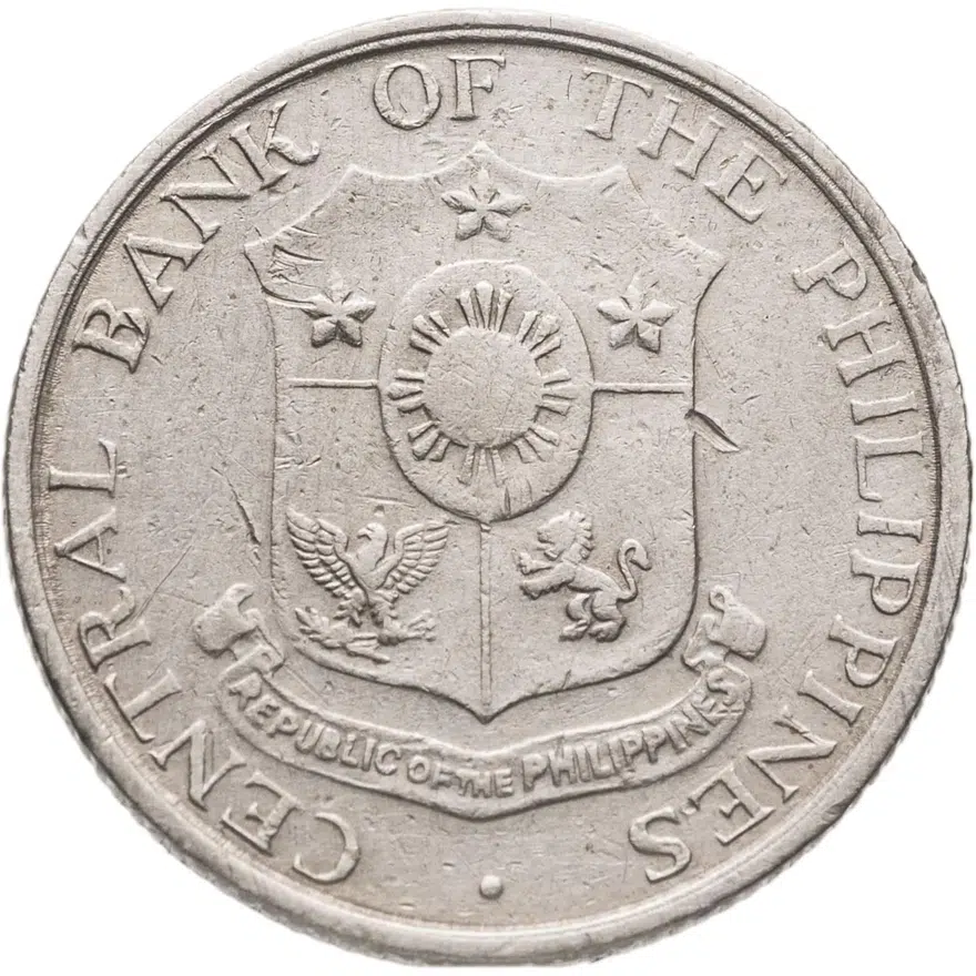 Филиппины 10 сентаво (centavos) 1966, реверс