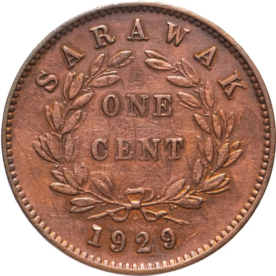 Саравак 1 цент (cent) 1929