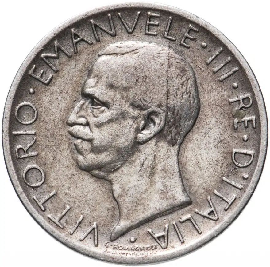 Италия 5 лир 1928