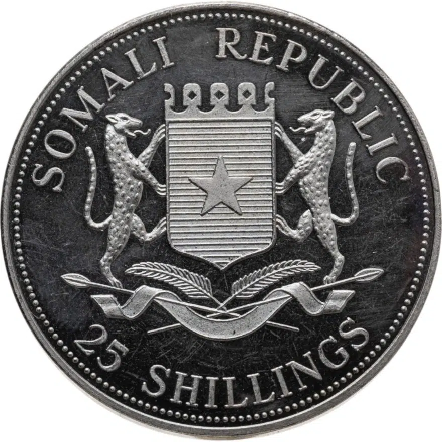 Сомали 25 шиллингов (shillings) 2004 "Жизнь Иоанна Павла II - Иоанн Павел II и Мать Тереза", реверс