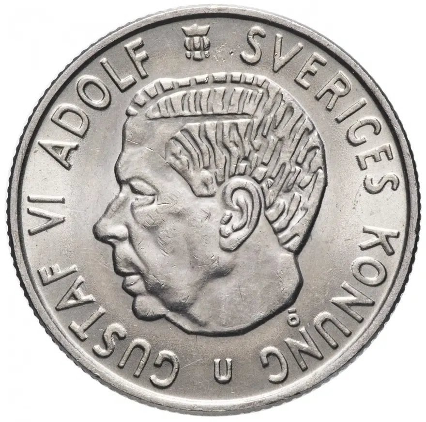 Швеция 2 кроны (kronor) 1970, аверс