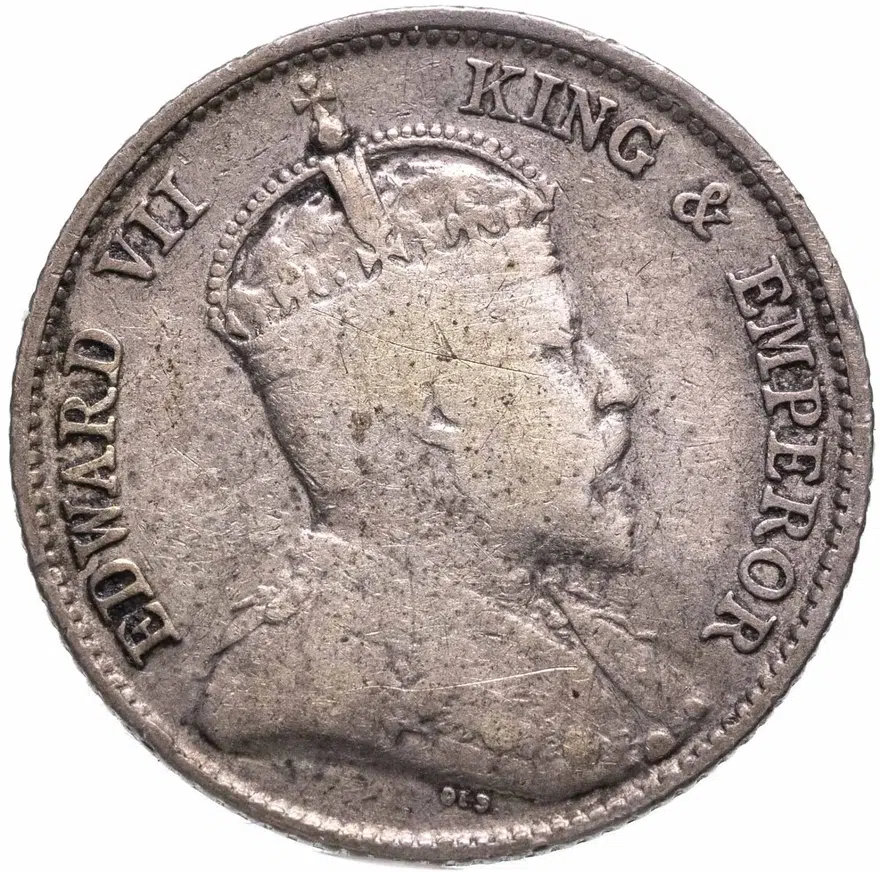 Гонконг 10 центов (cents) 1903, аверс