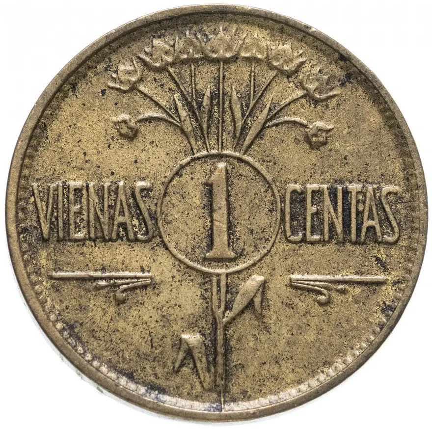 Литва 1 цент (centas) 1925