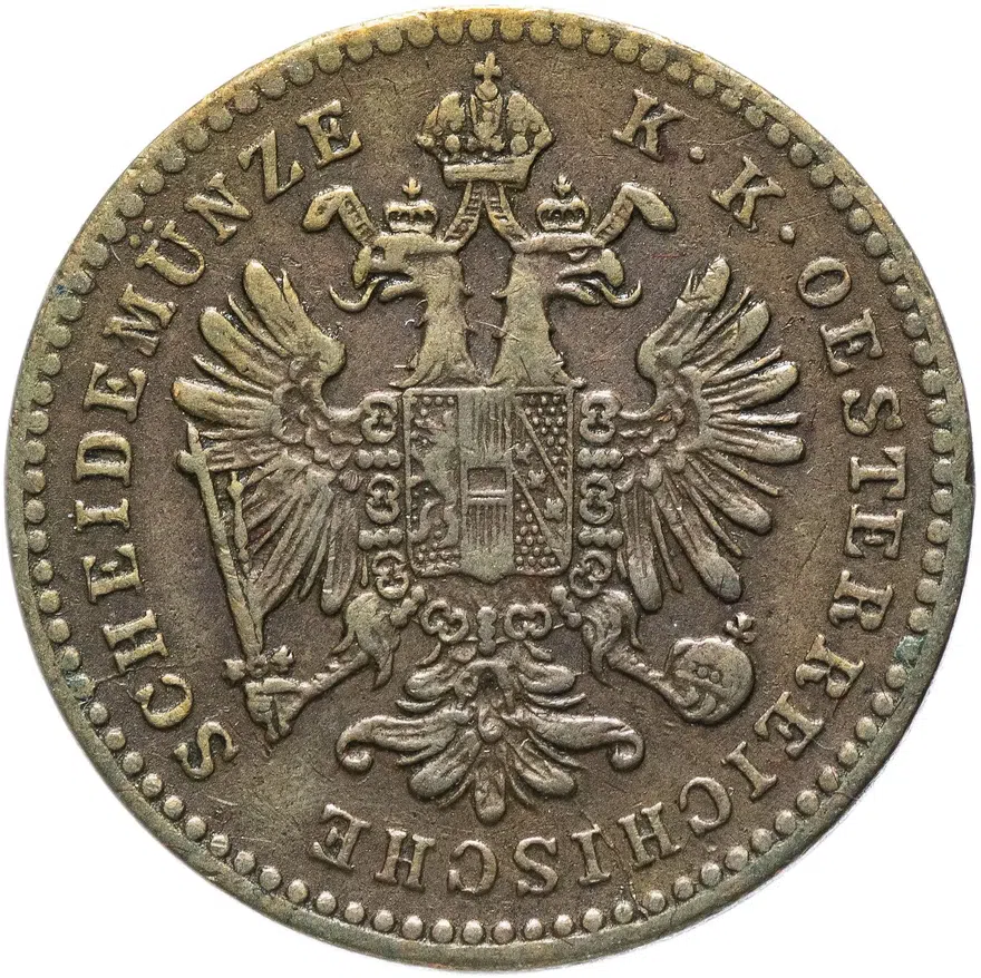 Австрия 1 крейцер 1860 "B", реверс