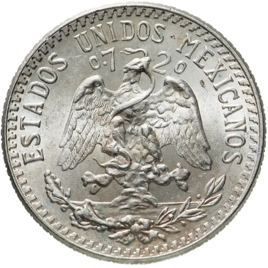 Мексика 20 сентаво (centavos) 1942, реверс