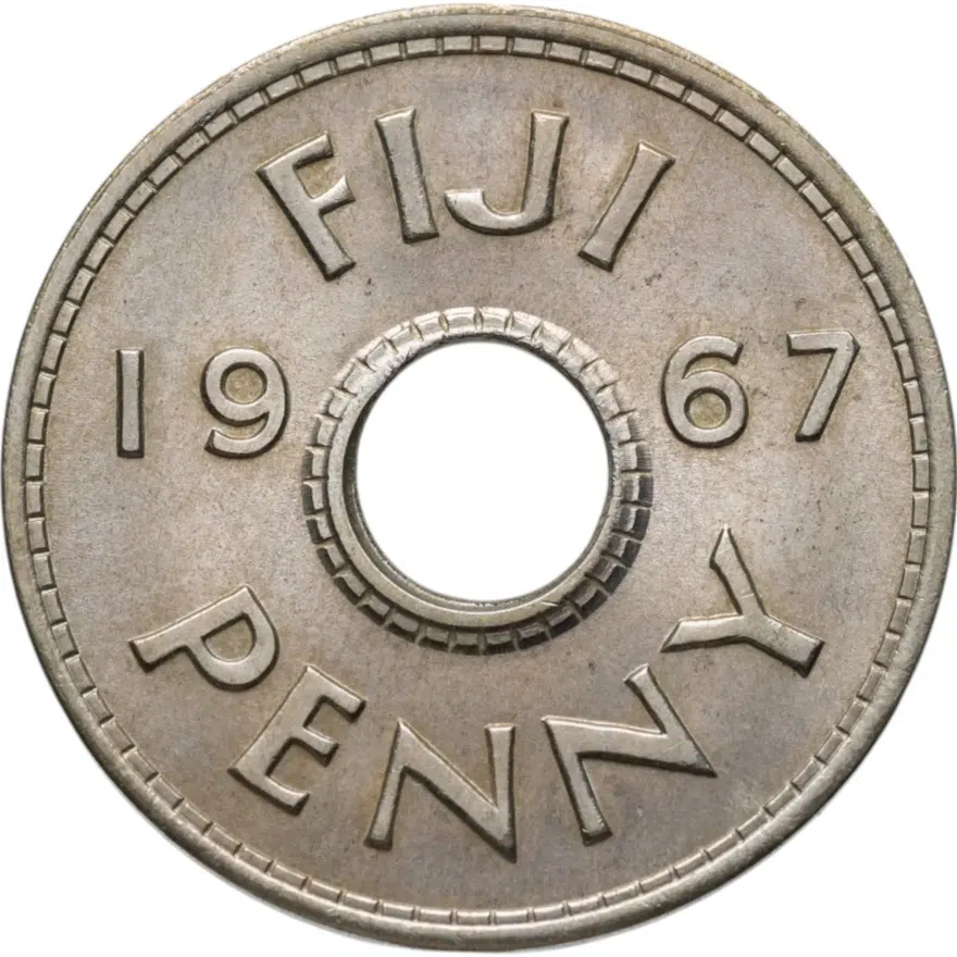 Фиджи 1 пенни (penny) 1967, реверс